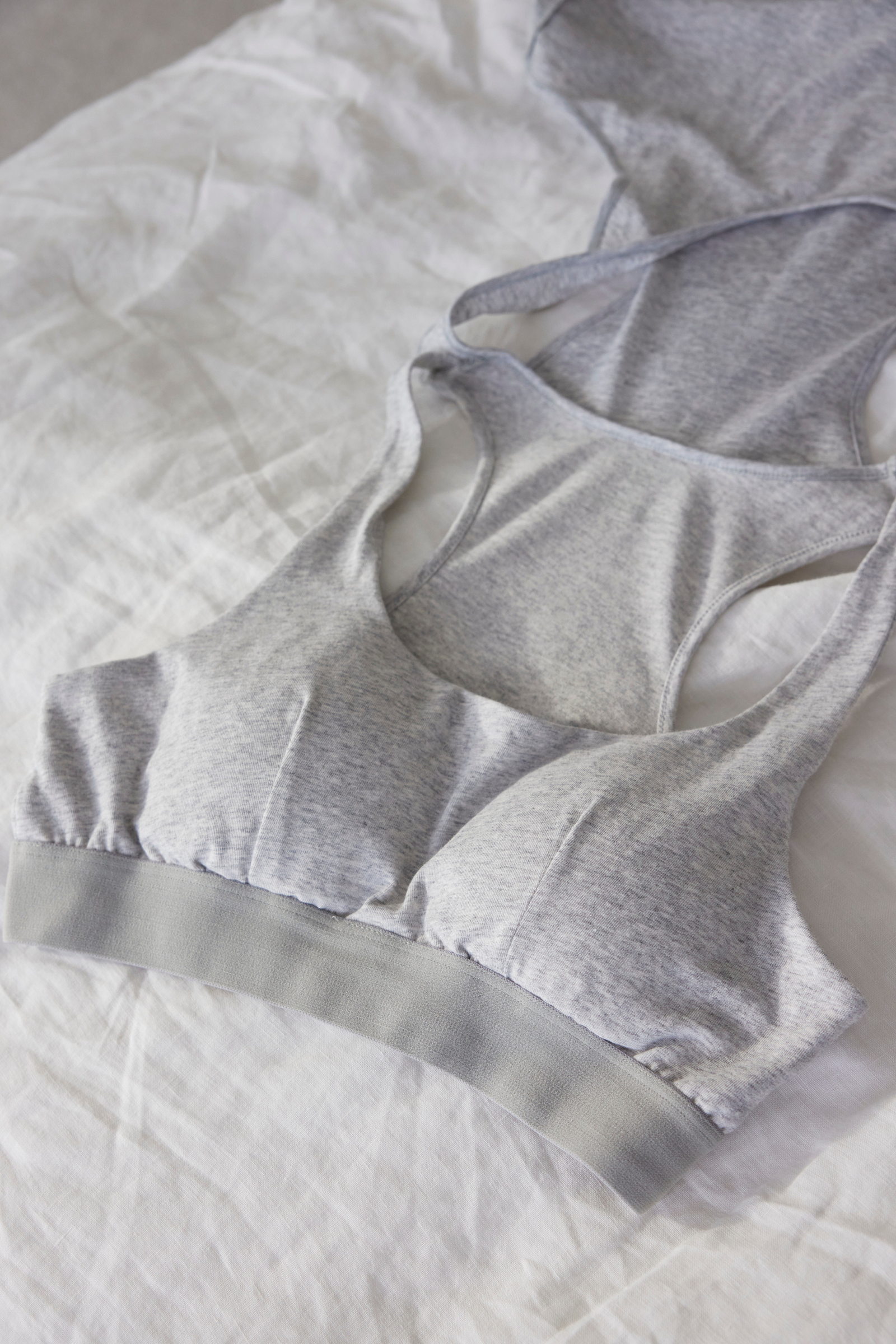 Racer back shelf bra PJ set