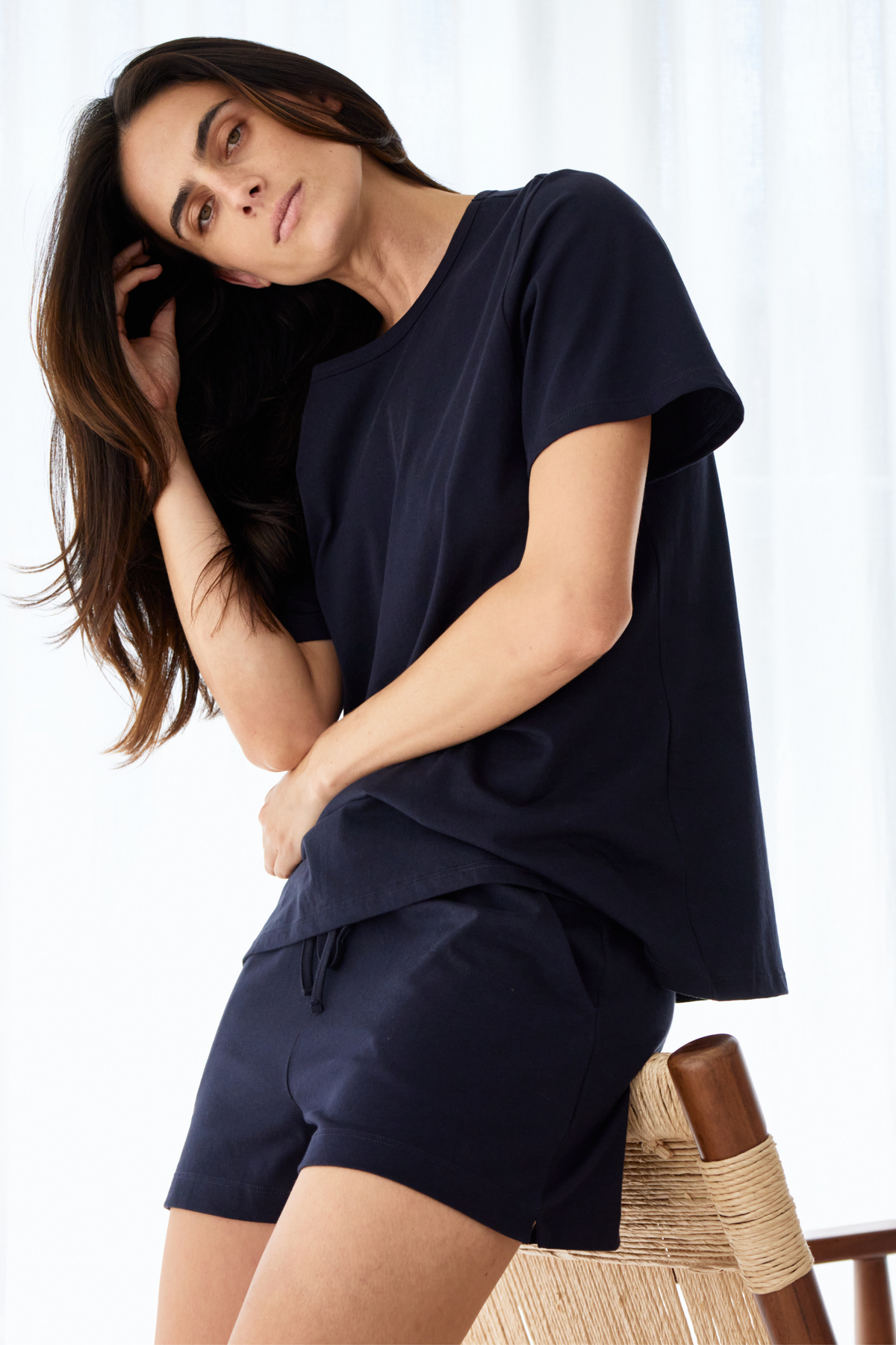 Staple tee PJ set - Deep navy