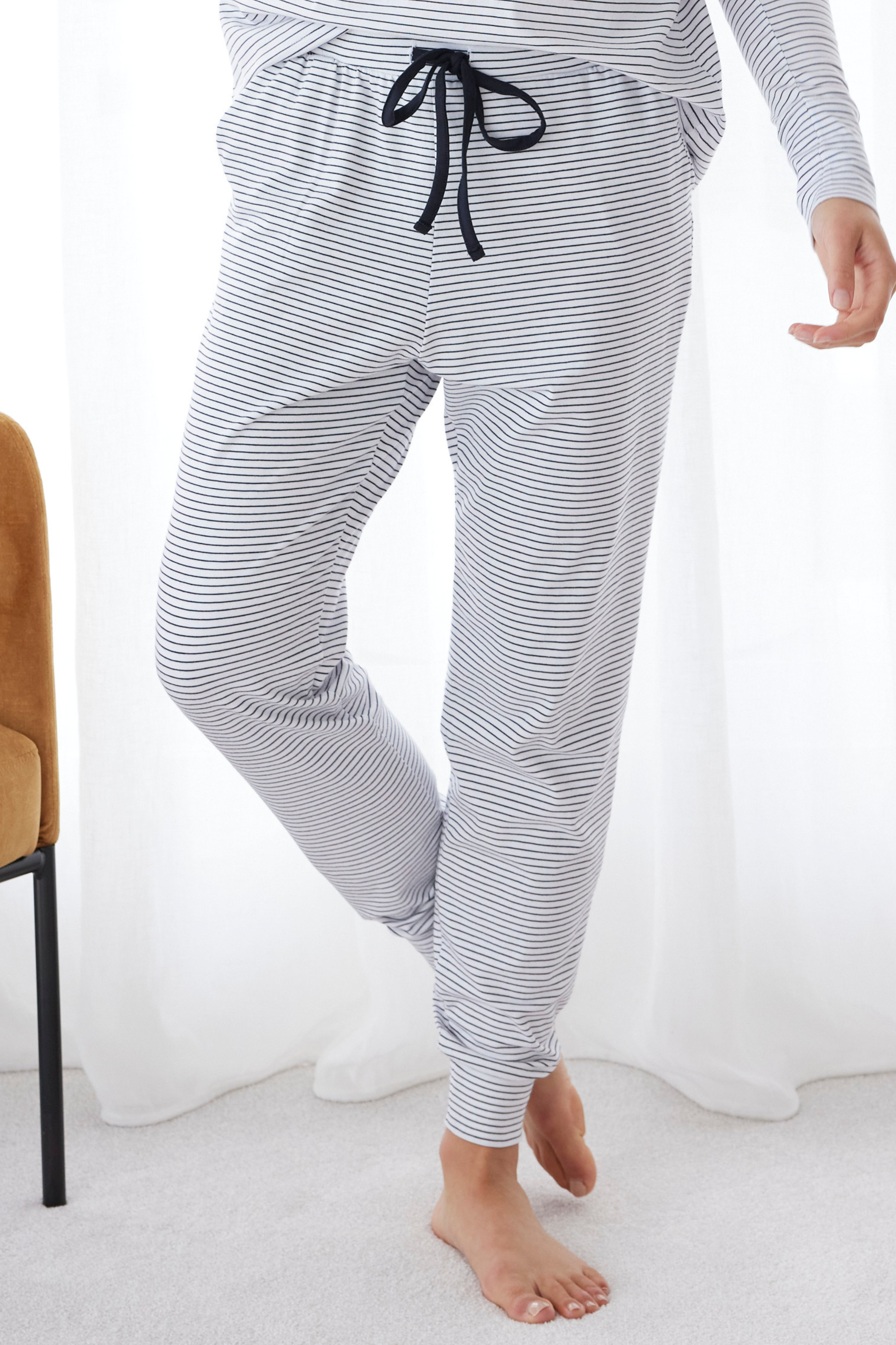 Jogger pants - Navy stripe