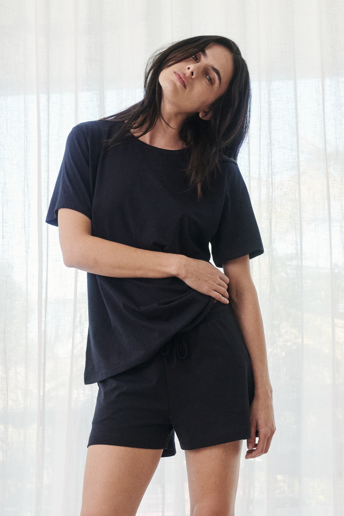 Staple tee PJ set - Deep navy