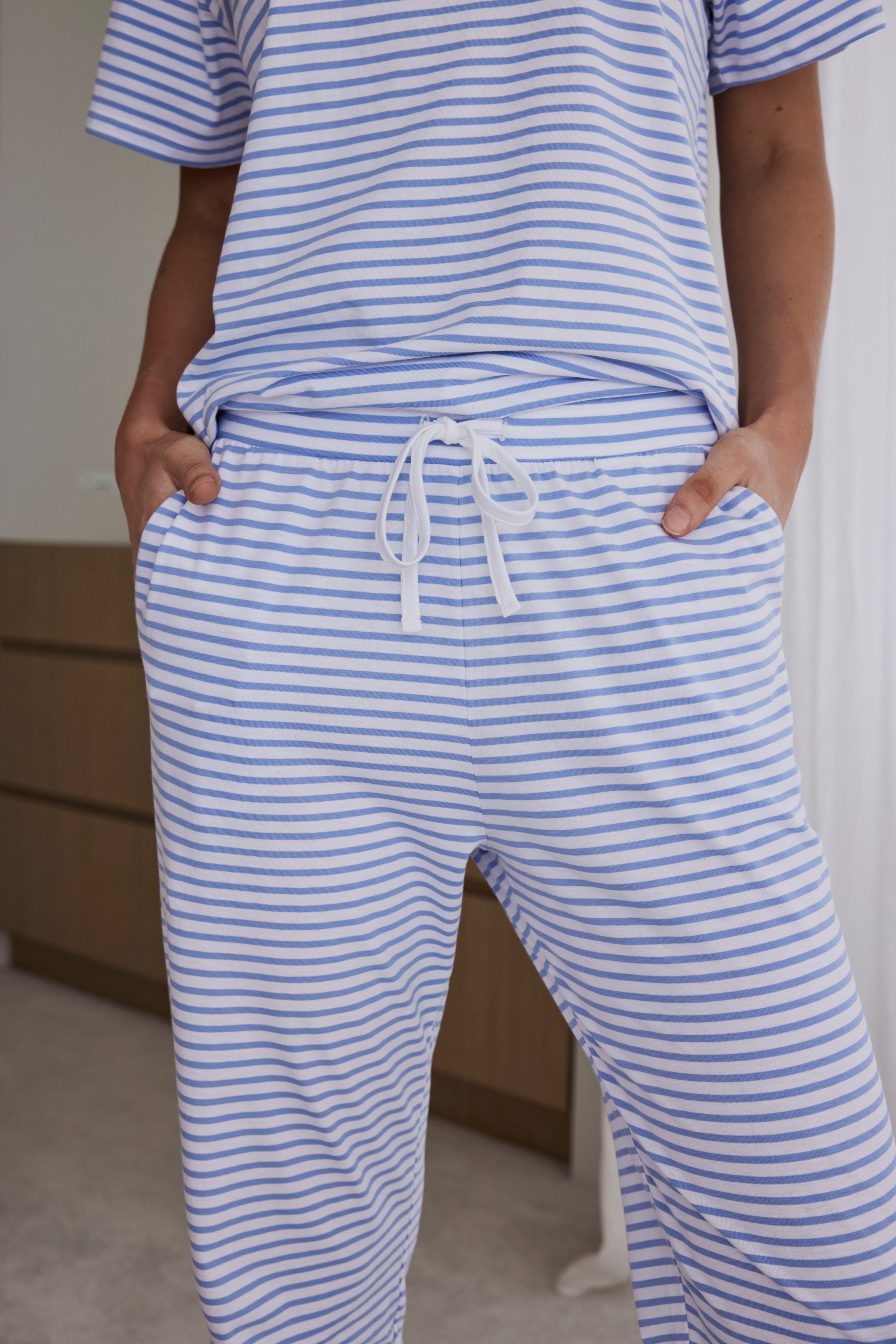 Jogger pants - Blue stripe