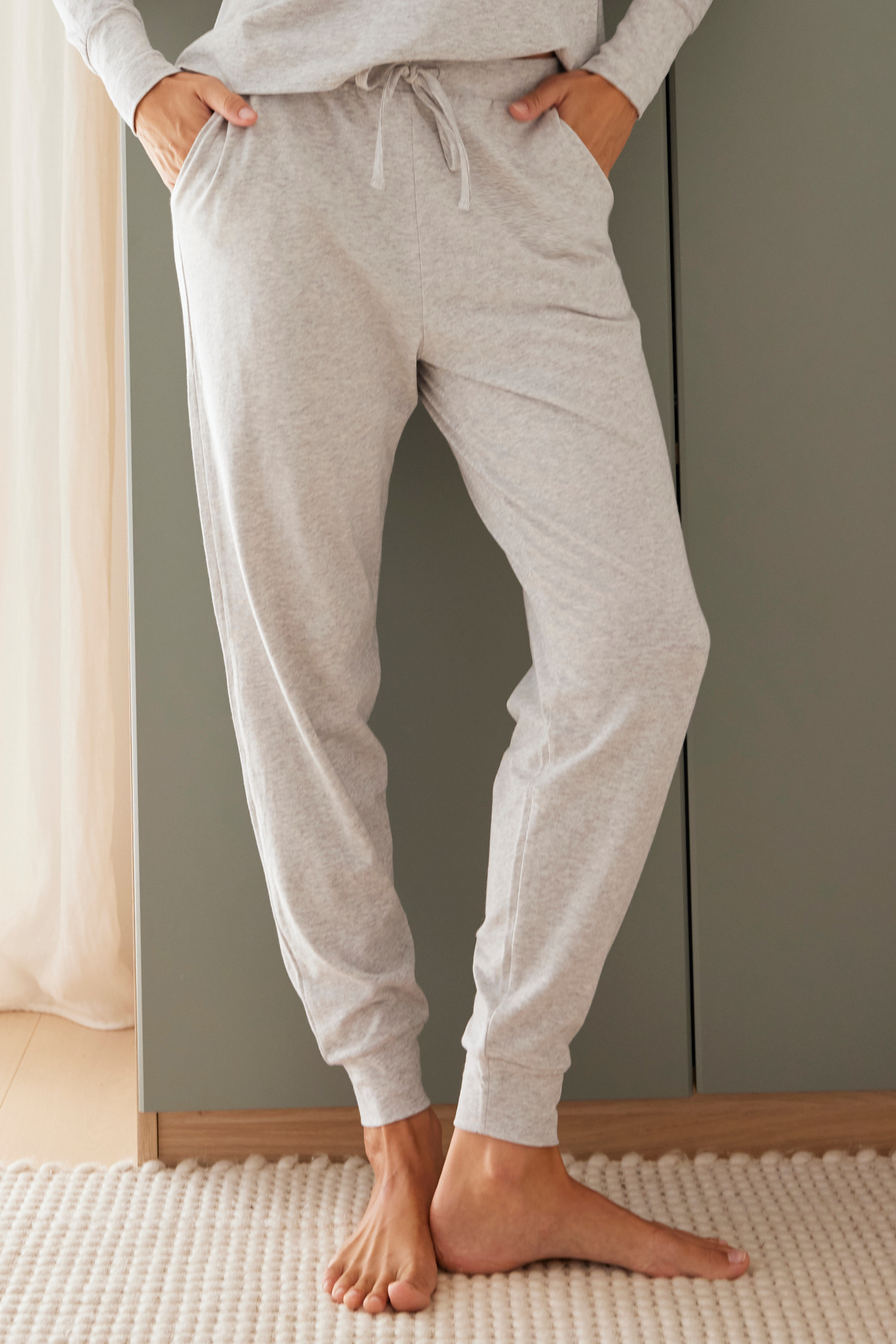 Jogger pants - Cool grey marle