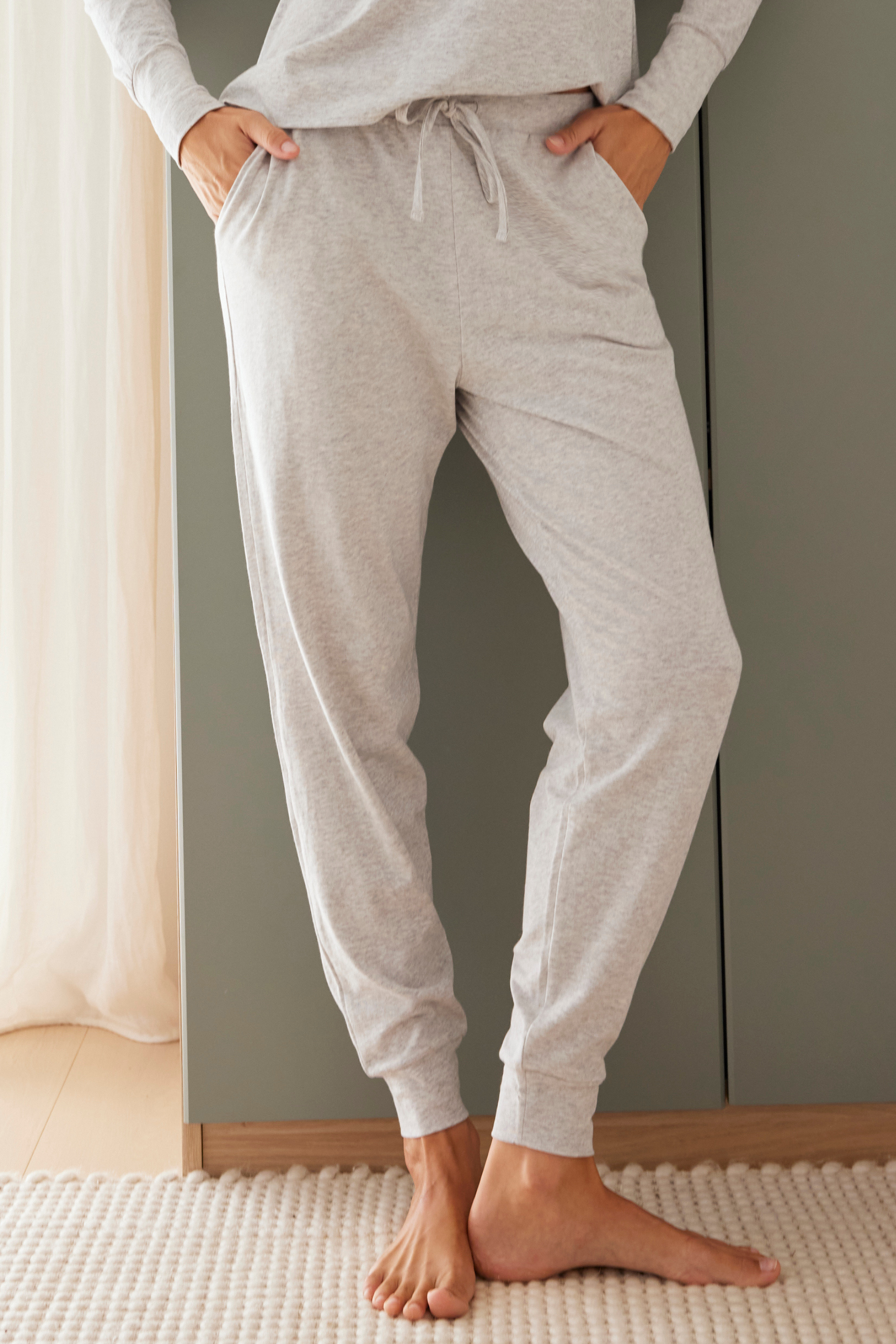 Jogger pants - Cool grey marle