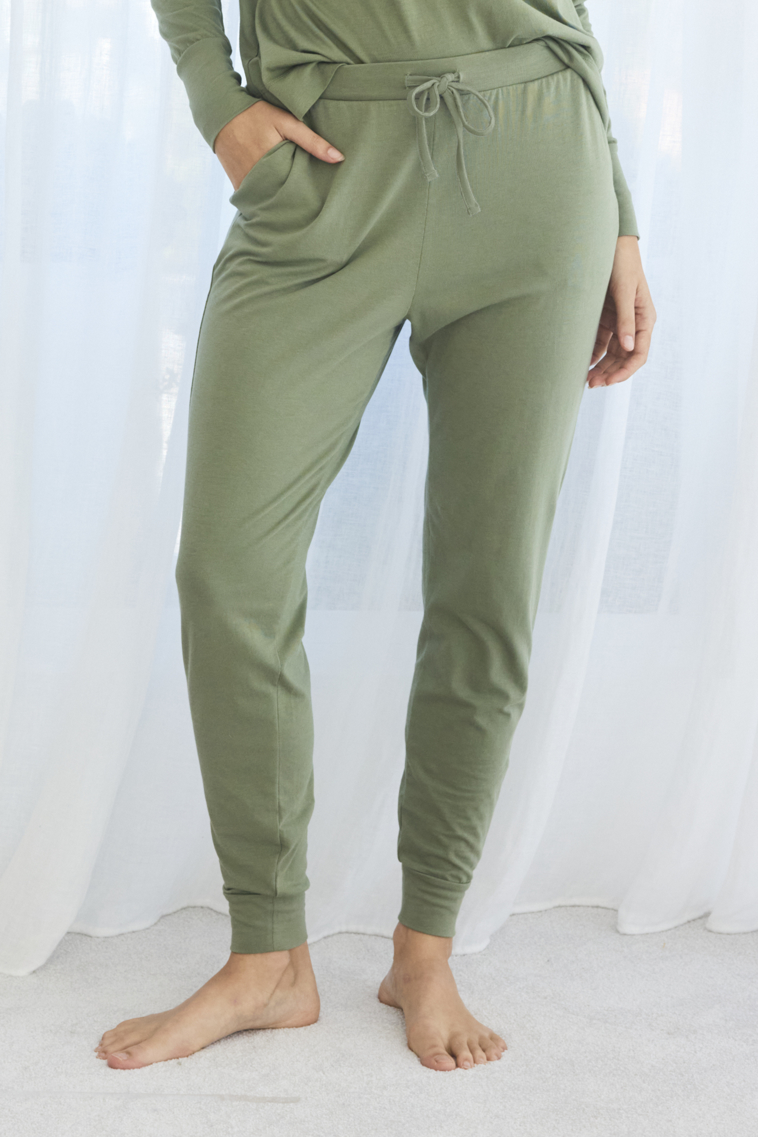 Jogger pants - Soft green