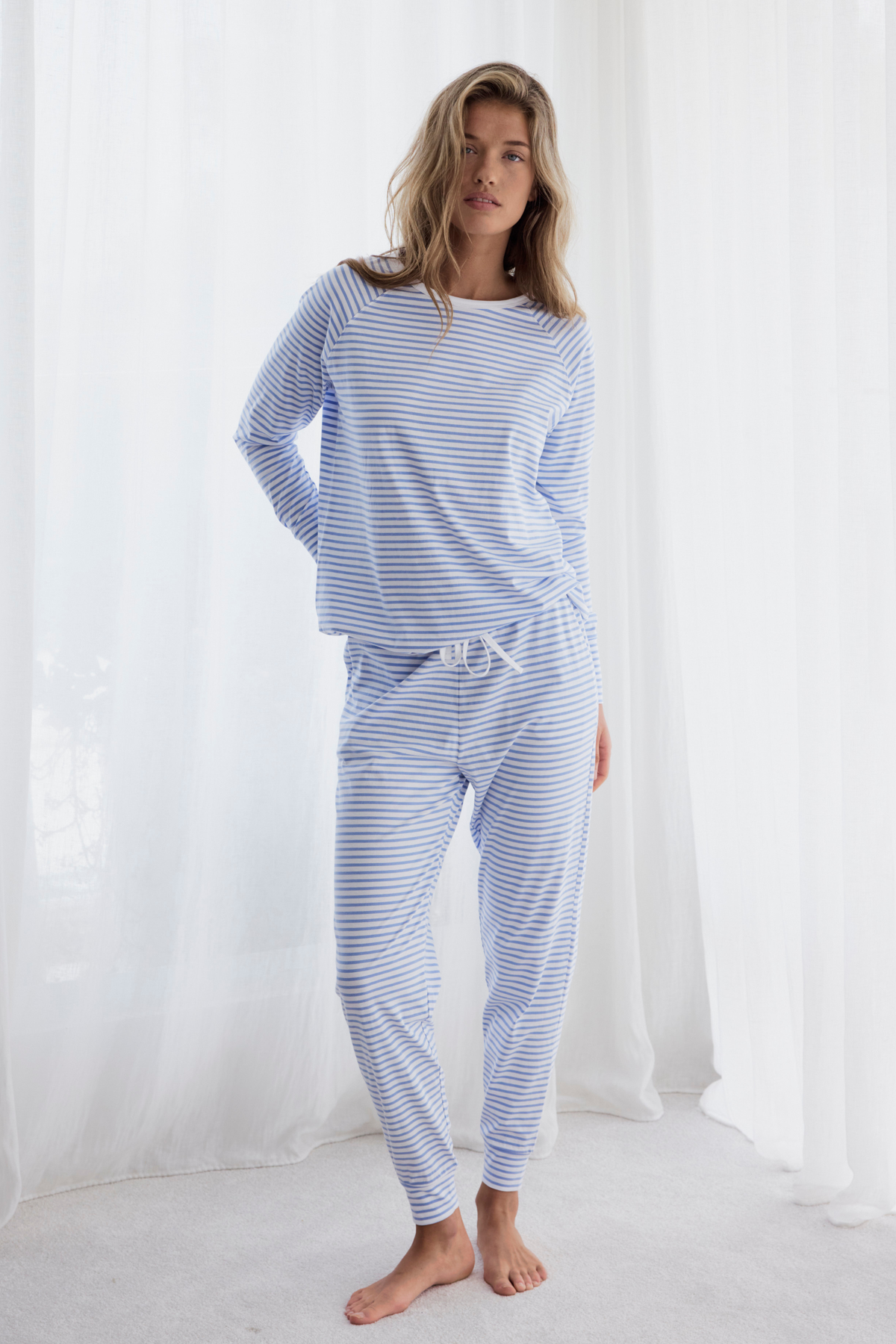 Jogger PJ set - Blue stripe