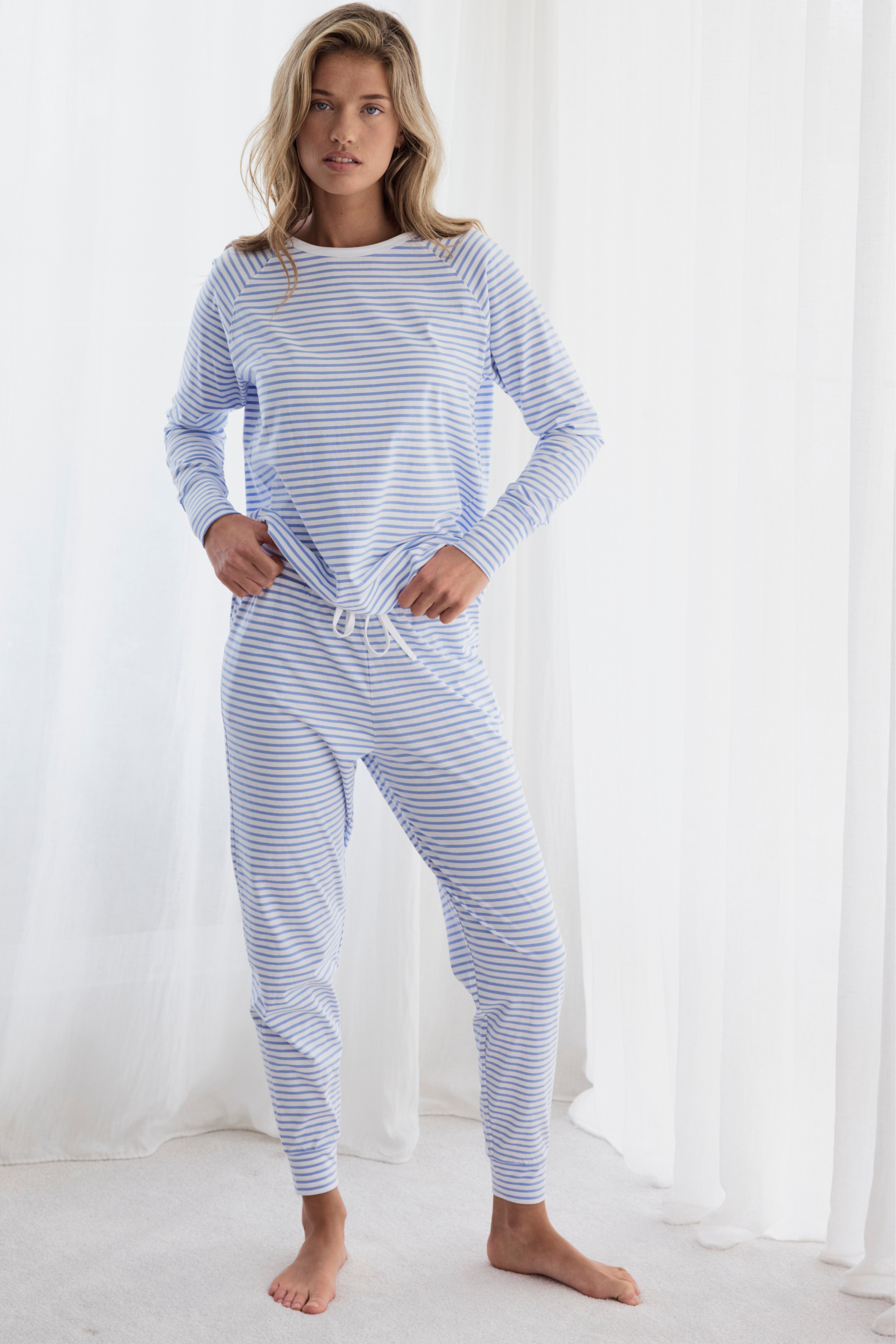 Jogger pants - Blue stripe