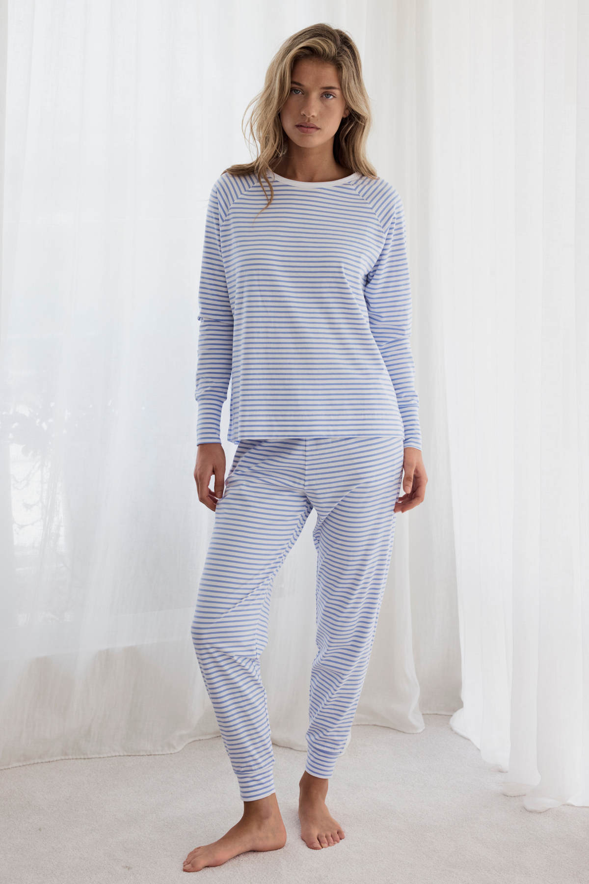 Jogger PJ set - Blue stripe