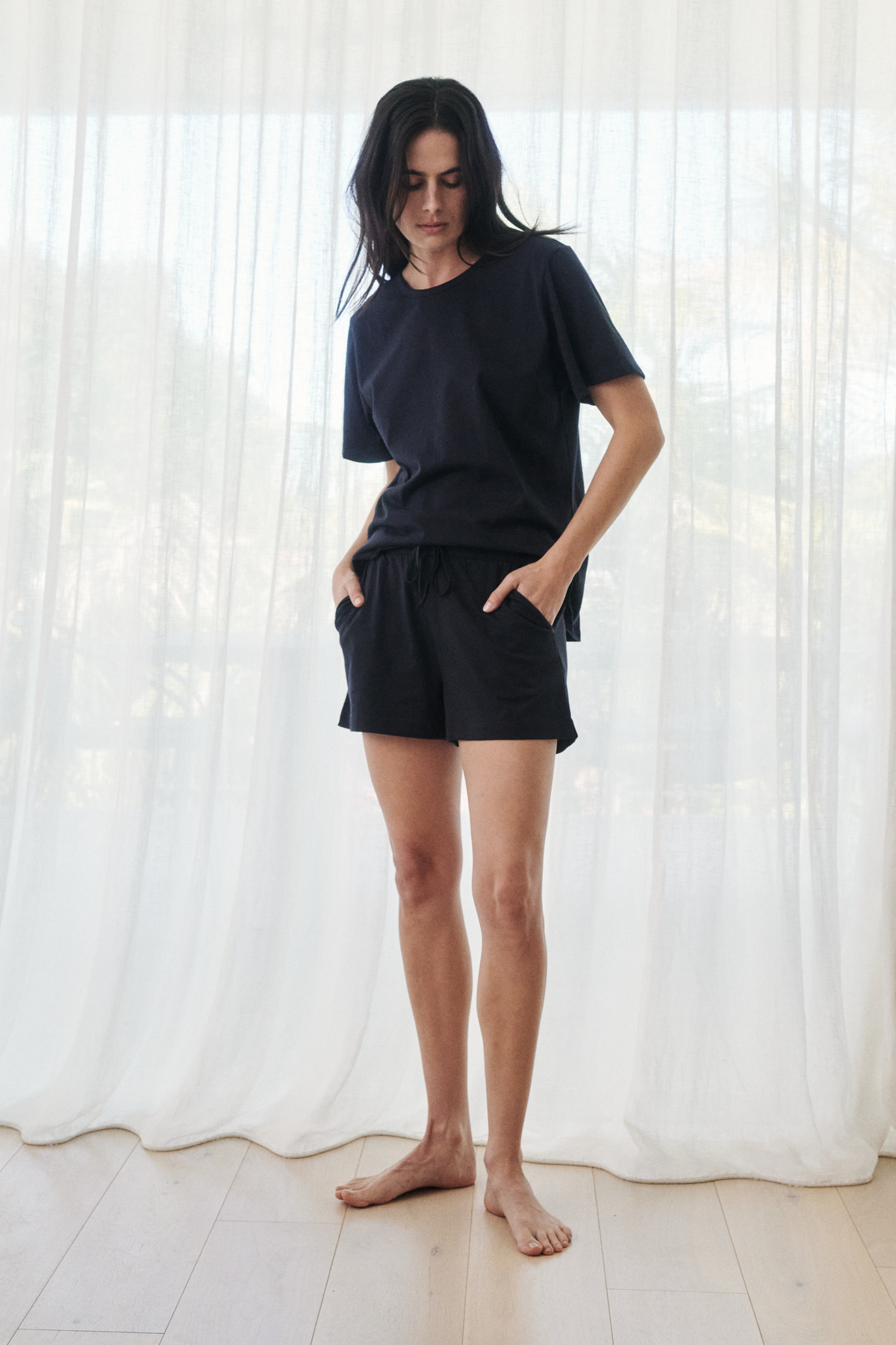 Staple tee PJ set - Deep navy