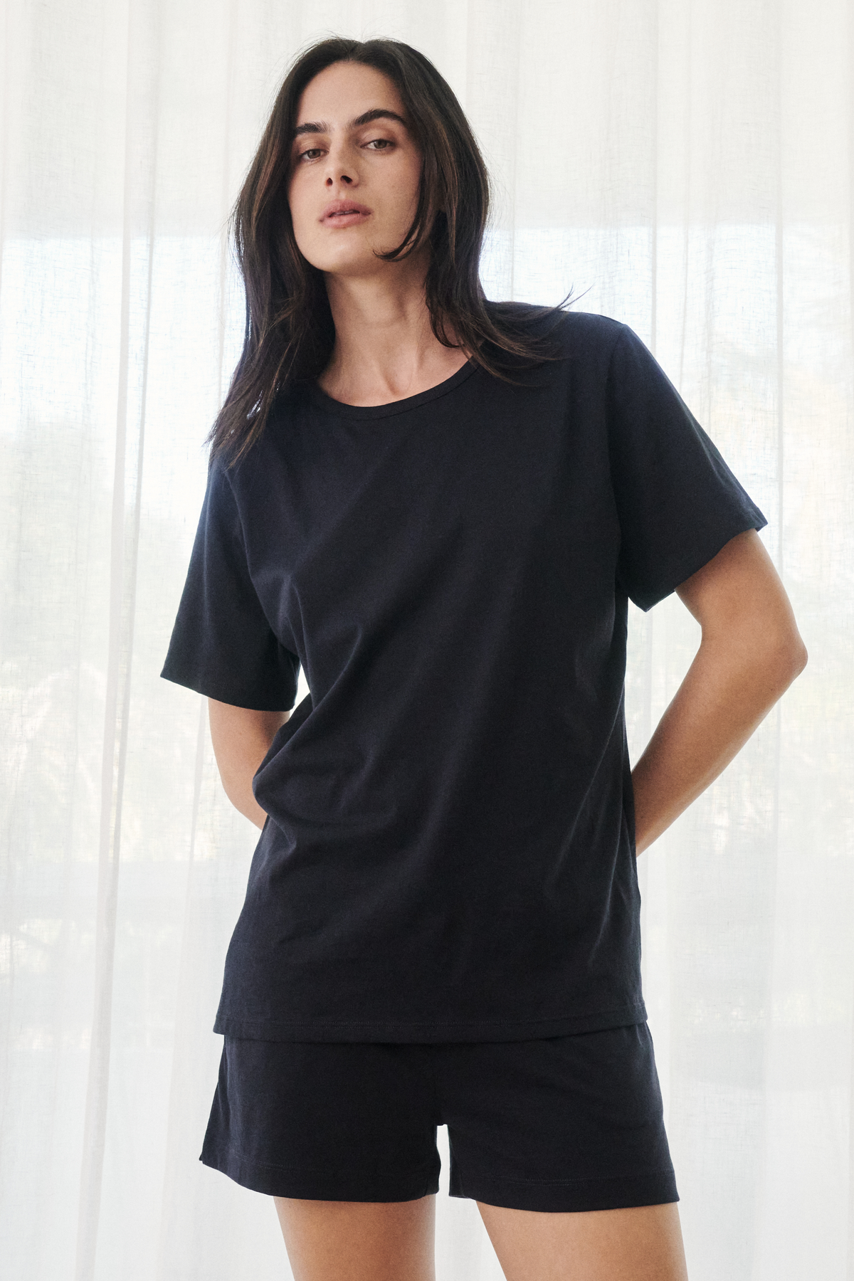 Staple tee PJ set - Deep navy
