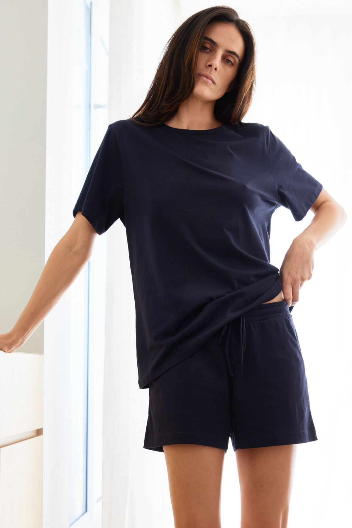 Staple tee PJ set - Deep navy