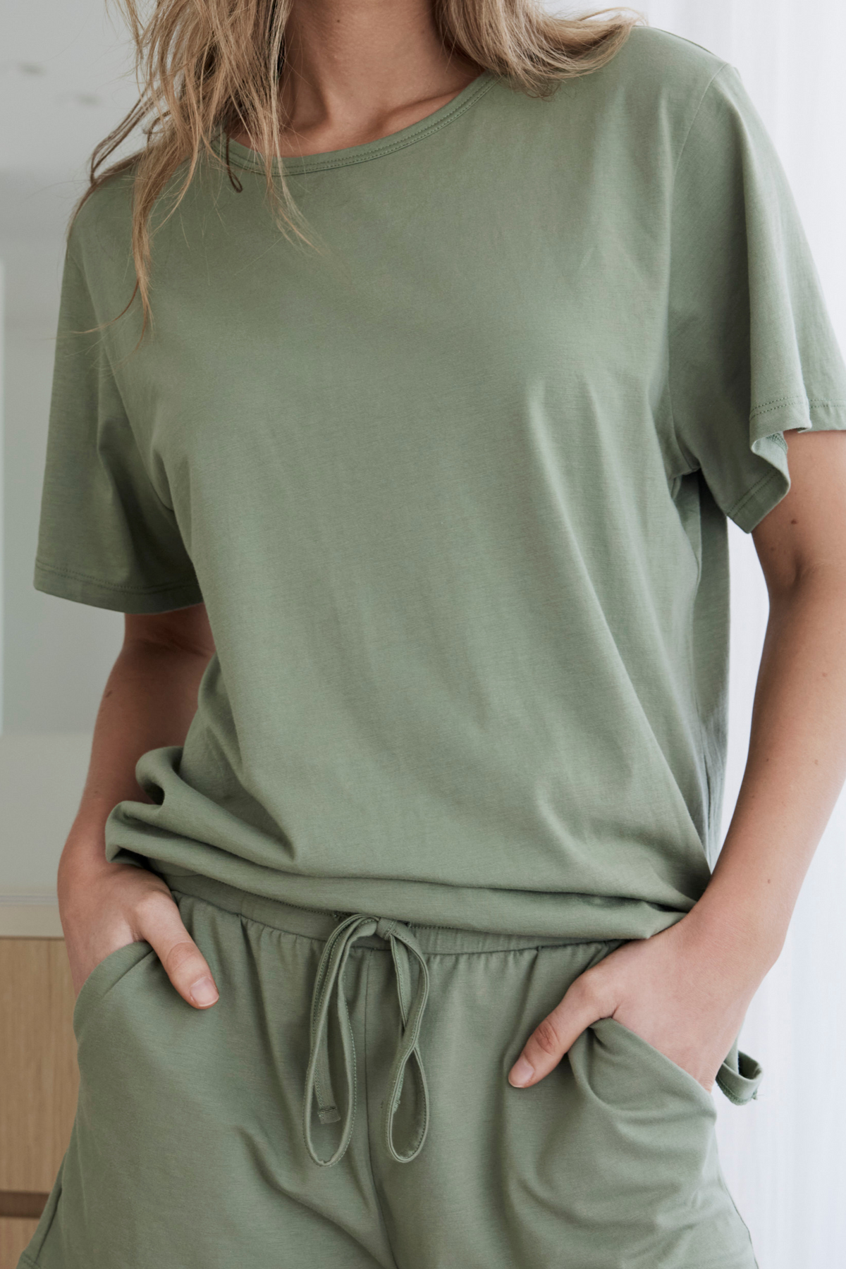Staple tee - Soft green